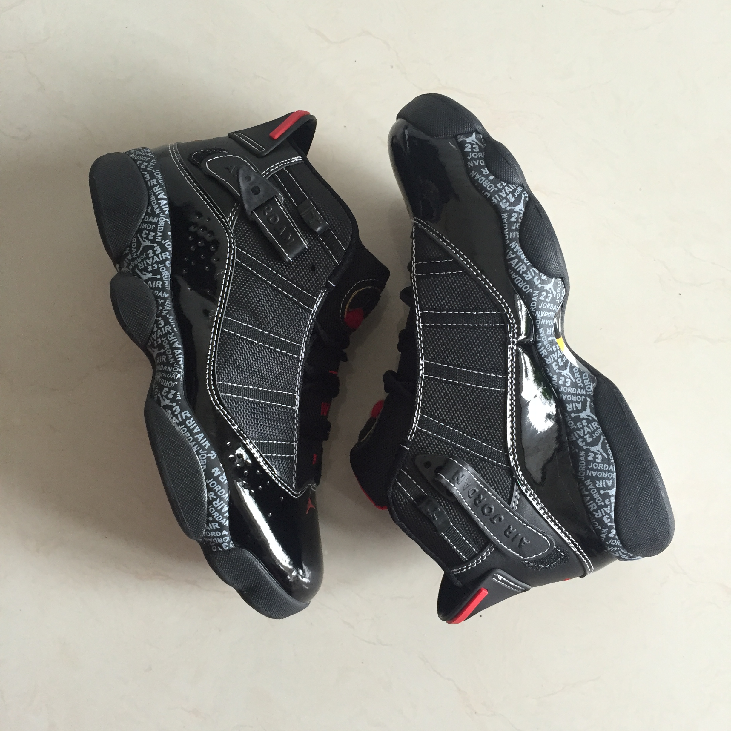 Air Jordan Six Rings Black Red Shoes - Click Image to Close